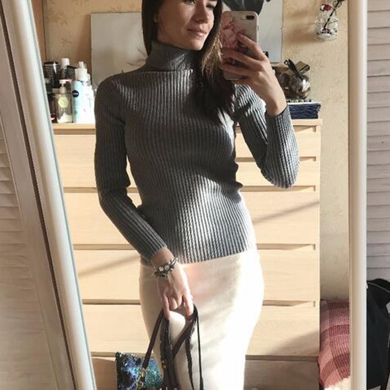 Sous Pull Blanc Col Roulé Femme | Soirée Blanche