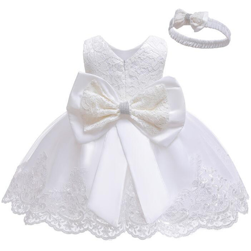Robe Blanche Mariage Bebe Fille Soiree Blanche