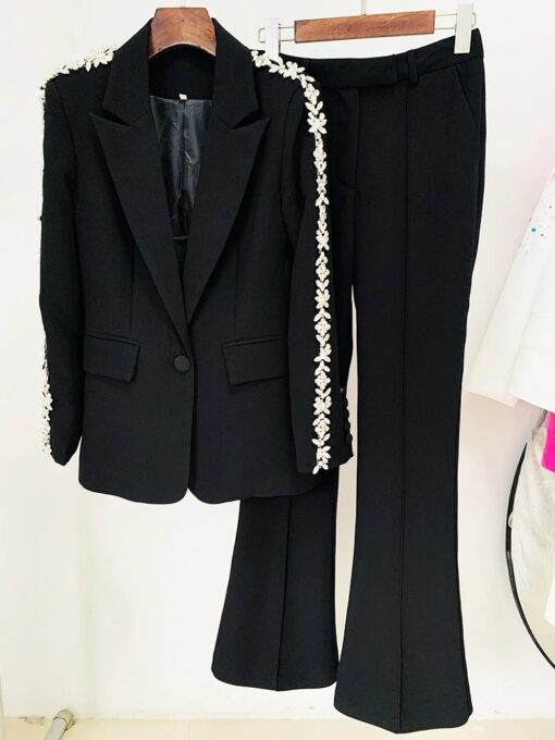 Tailleur Blanc Chic Femme
