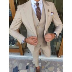 Costume Blanc Homme Vintage 3 Pièces