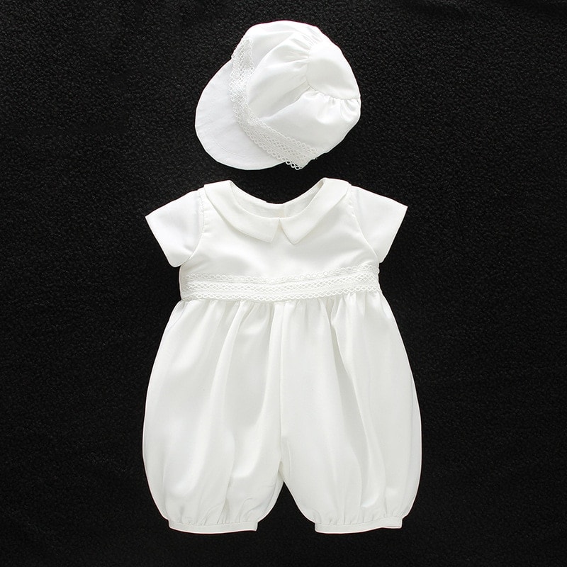 Ensemble Blanc Bebe Garcon Bapteme Soiree Blanche