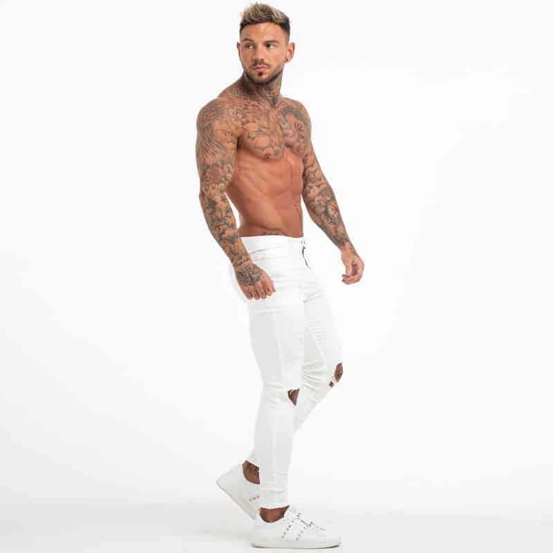 Jean Blanc Slim Troué | Soirée Blanche