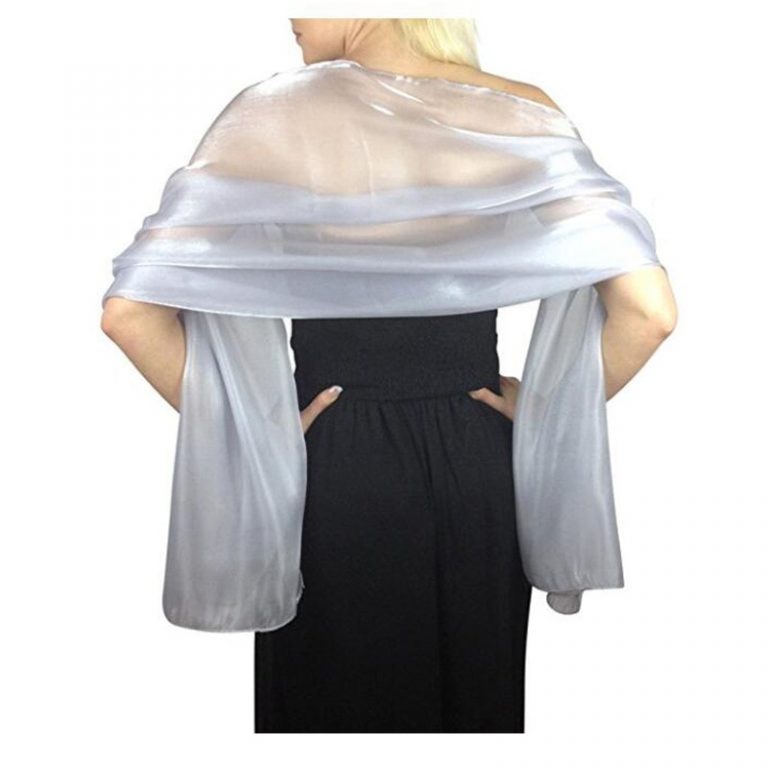 Châle Pashmina Soyeux BlackButterfly - Pour Mariage, Soirée | 100% Polyester - Lavable Machine