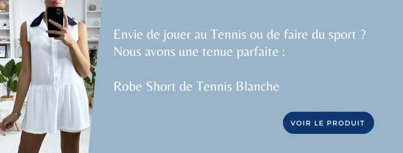 Robe Short Tennis Blanche