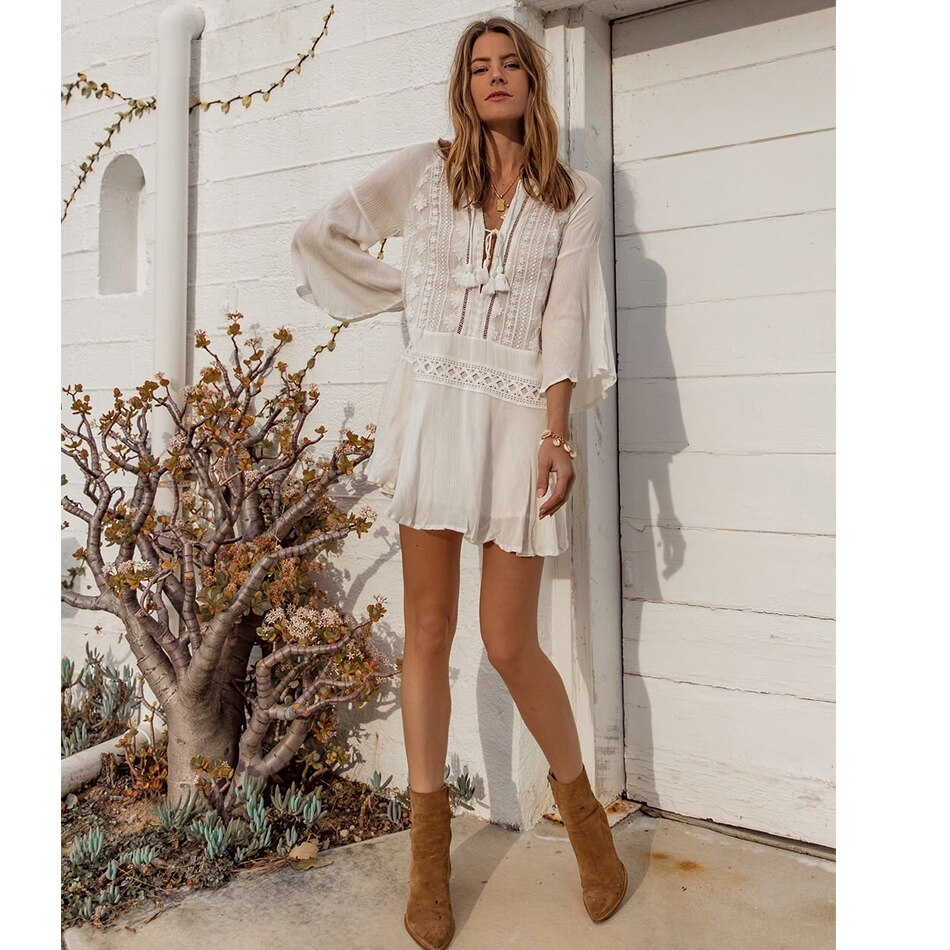 robe tunique blanche