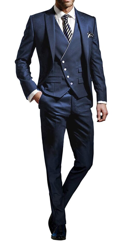 Costume Blanc Homme Chic 3 Pièces – Image 2