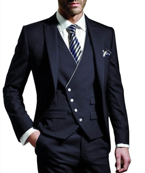 Costume Blanc Homme Chic 3 Pièces – Image 3