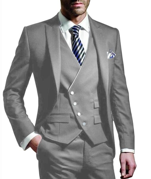 Costume Blanc Homme Chic 3 Pièces – Image 13