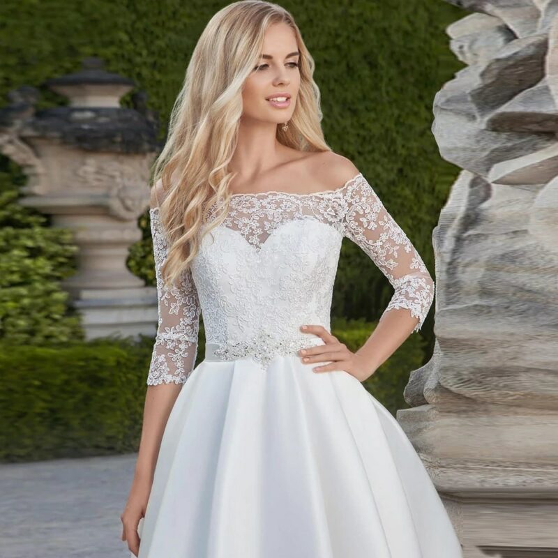 Robe blanche de mariée courte Robe blanche de mariée courte