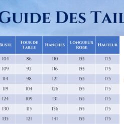 Guide des Tailles - Robe De Mariée Courte Chic Blanche Grande Taille | Soirée Blanche