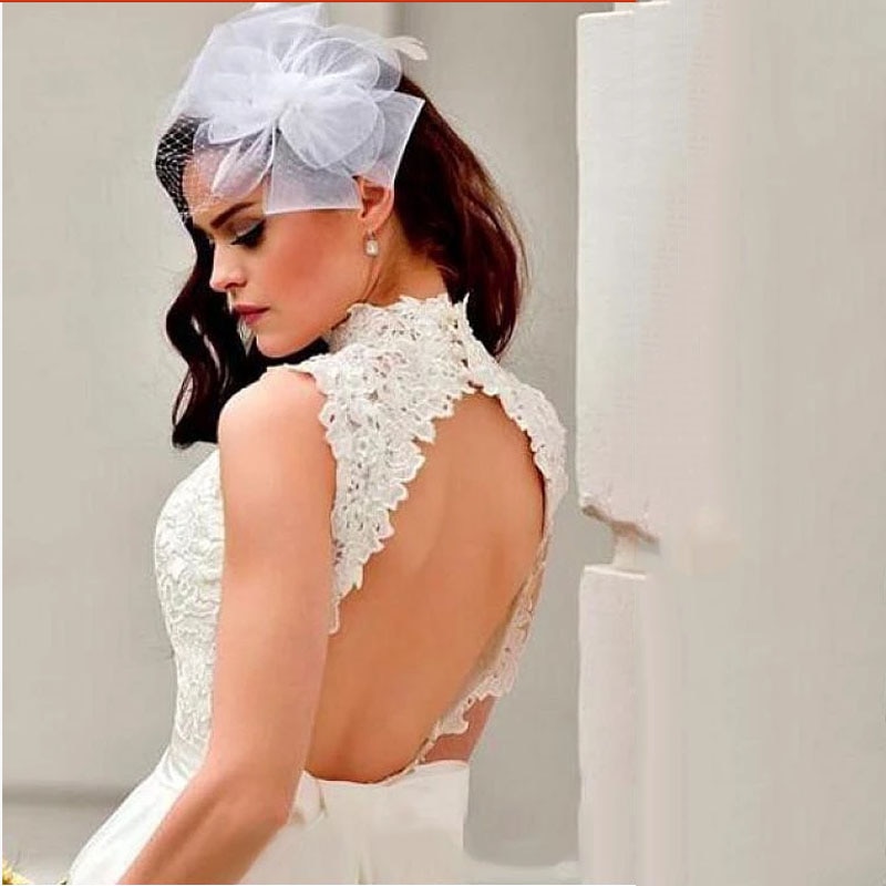 Robe de mariée courte simple dentelle Robe de mariée courte simple dentelle