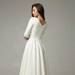 Robe De Mariée Simple Courte Blanche