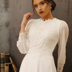 Robe De Mariée Rétro Blanche | Soirée Blanche