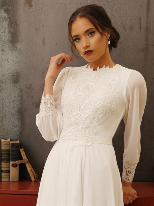 Robe De Mariée Rétro Blanche | Soirée Blanche