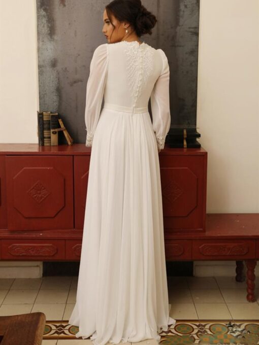 Robe De Mariée Rétro Blanche | Soirée Blanche