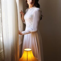 Robe De Mariée Rétro Blanche | Soirée Blanche