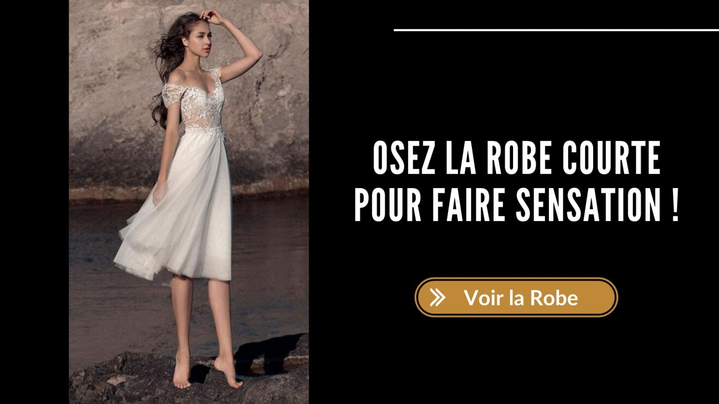 robe de mariée courte mariage civil