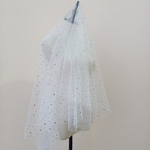 Voile De Mariée Fantaisie Blanc | Soirée blanche