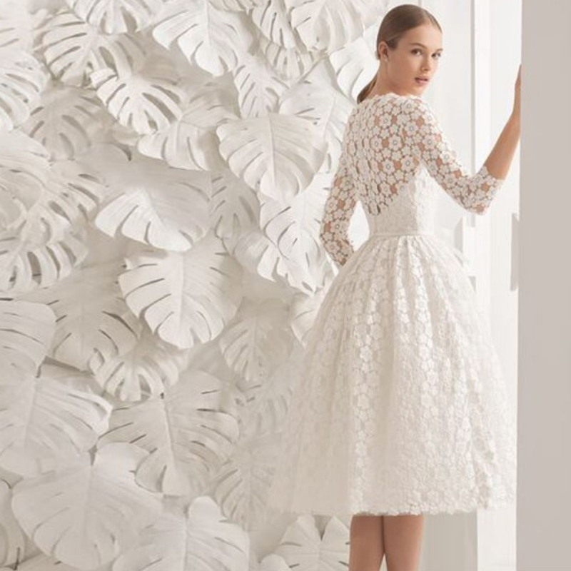 Robe de mariée courte manche 3 4 Robe de mariée courte manche 3 4