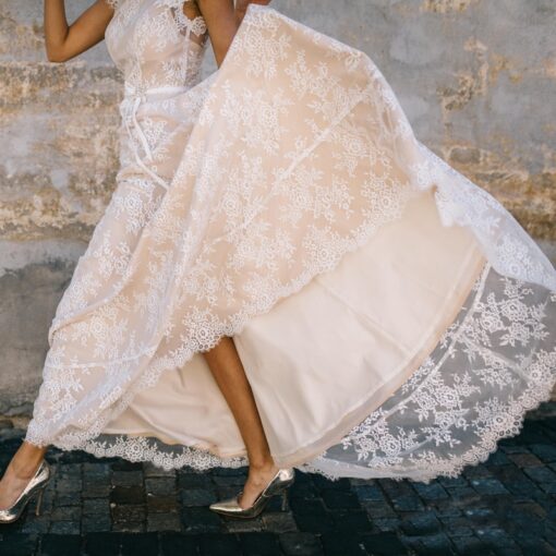Robe De Mariée Dos Nu Dentelle Blanche | Soirée Blanche