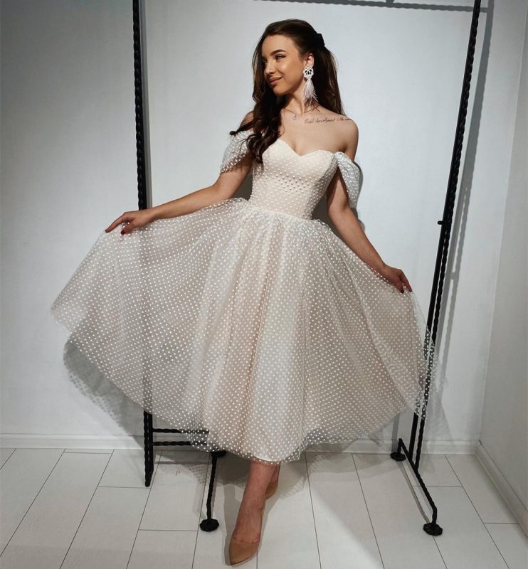 Robe de mariée tulle courte Robe de mariée tulle courte