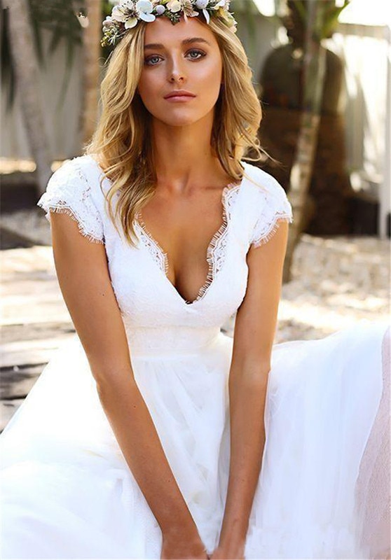 Robe de mariée courte blanche Robe de mariée courte blanche