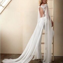 Combinaison De Mariée En Dentelle Blanche | Soirée Blanche