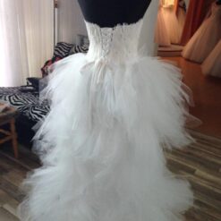 Robe De Mariée Courte A Plume Blanche | Soirée Blanche