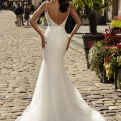 Robe De Mariée Sirène Dos Nu Sexy Blanche image 7 | Soirée Blanche Robe De Mariée Sirène Dos Nu Sexy Blanche
