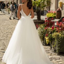 Robe De Mariée Sirène Dos Nu Sexy Blanche image 10 | Soirée Blanche Robe De Mariée Sirène Dos Nu Sexy Blanche