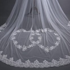 Voile Mariage Avec Cœurs Blanc Cassé | Soirée Blanche