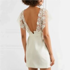 Robe De Mariée Courte Pour Mariage Civil Blanche
