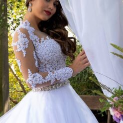 Robe De Mariée Avec Traine image 8 | Soirée Blanche Robe De Mariée Avec Traine | Soirée Blanche