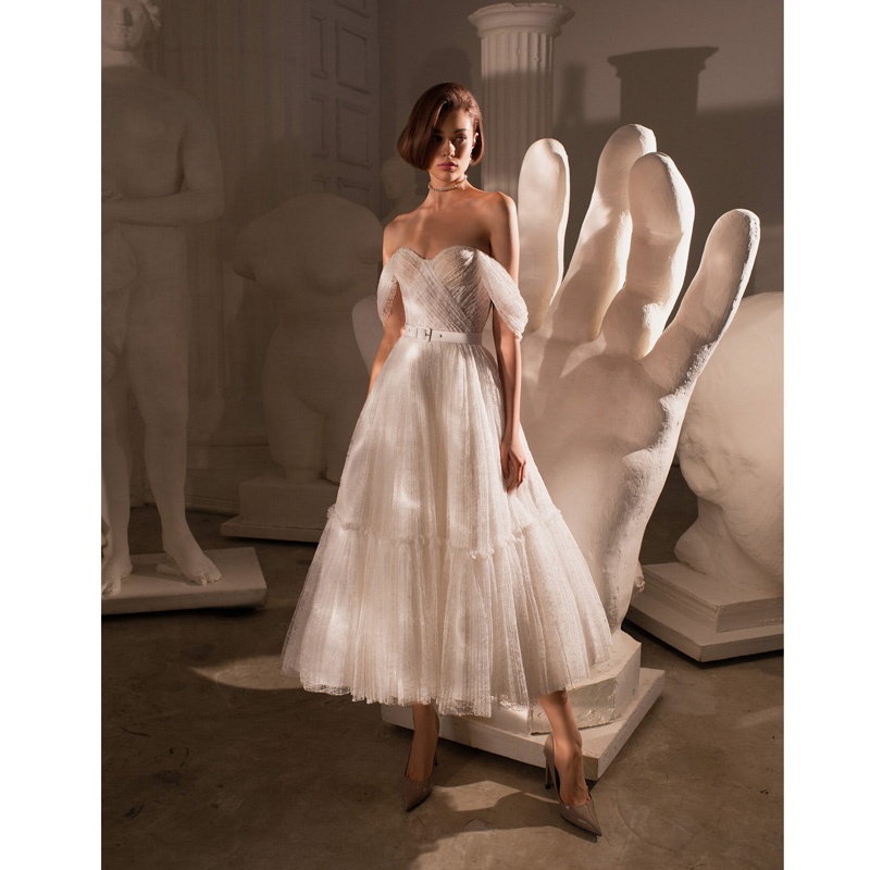 Robe de mariée courte bustier Robe de mariée courte bustier