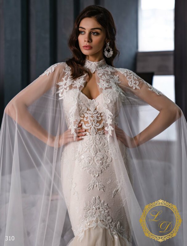 Robe de mariée sirene avec cape Robe de mariée sirene avec cape