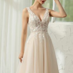 Robe de mariée moderne en dentelle florale bohème | Soirée Blanche