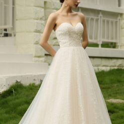 Robe de mariée princesse bustier et dentelle image 11 | Soirée Blanche Robe de mariée princesse bustier et dentelle | Soirée Blanche