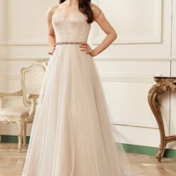 Robe de mariée en tulle avec corset rose nude image 10 | Soirée Blanche Robe de mariée en tulle avec corset rose nude | Soirée Blanche