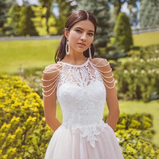 Robe De Mariée Originale A Frange Perlée