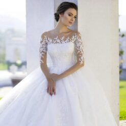 Robe De Mariée Princesse Dentelle Blanche