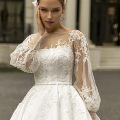 Robe De Mariée Princesse Scintillante Appliques Florales