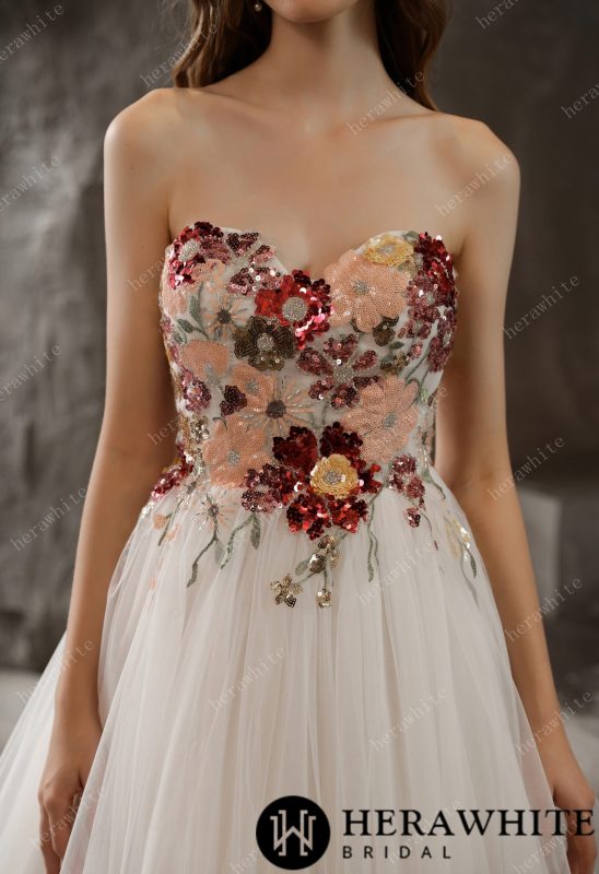 Robe de mariée bohème couleur Robe de mariée bohème couleur