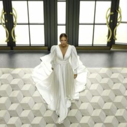 Robe De Mariée Princesse Manches Bouffantes image 8 | Soirée Blanche Robe de Mariée Princesse manche bouffante