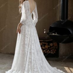 Robe De Mariée Dentelle Florale image 6 | Soirée Blanche Robe De Mariée Dentelle Florale image 5 | Soirée Blanche