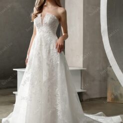 Robe De Mariée A Fleurs