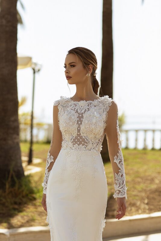 Robe de mariée sirène transparente Robe de mariée sirène transparente