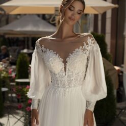 Robe De Mariée Simple Bohème Blanche