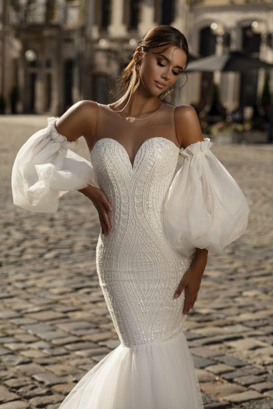 Robe de mariée sirène trompette Robe de mariée sirène trompette