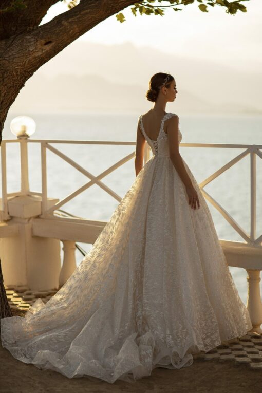Robe De Mariée Princesse Scintillante Blanche | Soirée Blanche