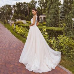 Robe De Mariée Originale A Frange Perlée